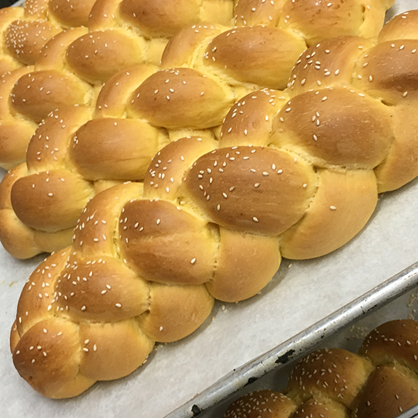 challah braided bread
