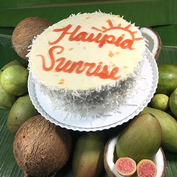 haupia sunrise cake